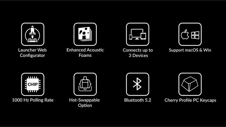 Immagine prodotto Keychron K8 QMK (Version 2) (CH, Senza fili, Cablato)