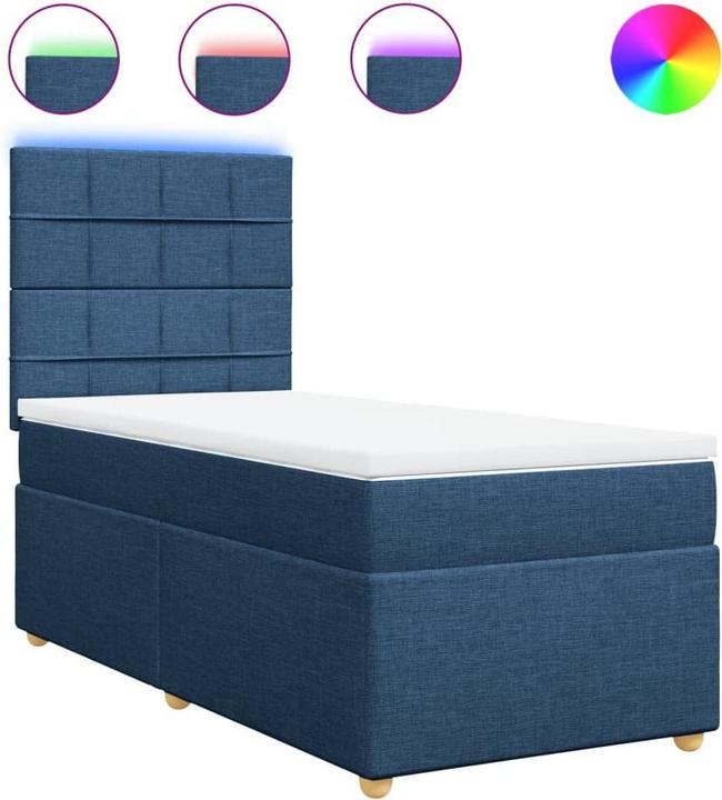 Produktbild VidaXL Bo x springbett mit Matratze 80 x 200 cm Stoff (80 x 200 cm)