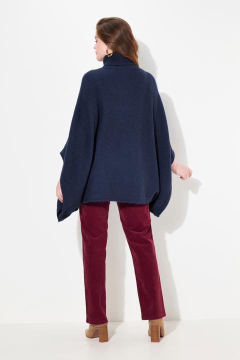Produktbild Ulla Popken Poncho, Rollkragen, oversized, Halbarm (58, 60, 62)