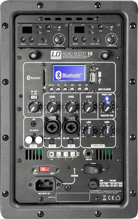 Actual product image LD Systems ROADBUDDY 10 HHD 2 B5 Battery Powered Bluetooth Speaker