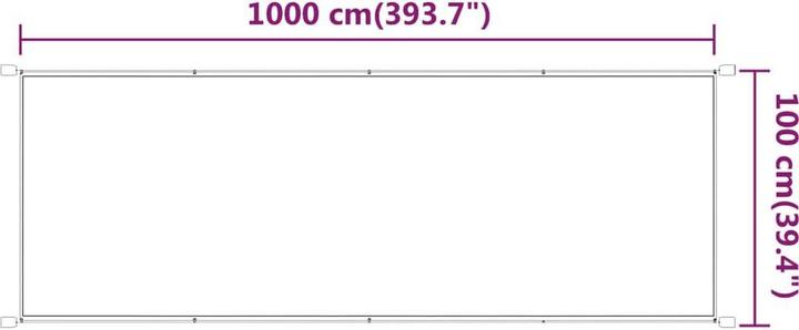 Produktbild vidaXL Senkrechtmarkise (1 m)