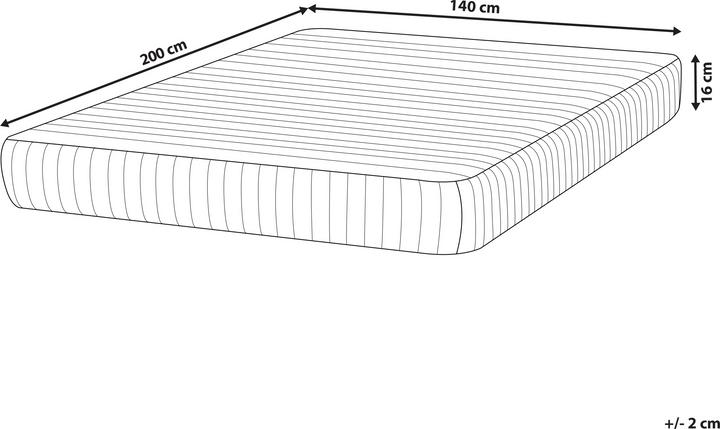 Produktbild Beliani Snoozy (140 x 200 cm, Federkern)