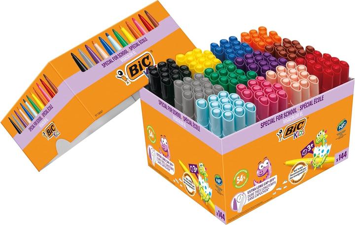Produktbild Bic KIDS Fasermaler Visacolor XL, 144er Kartonbox (144x)