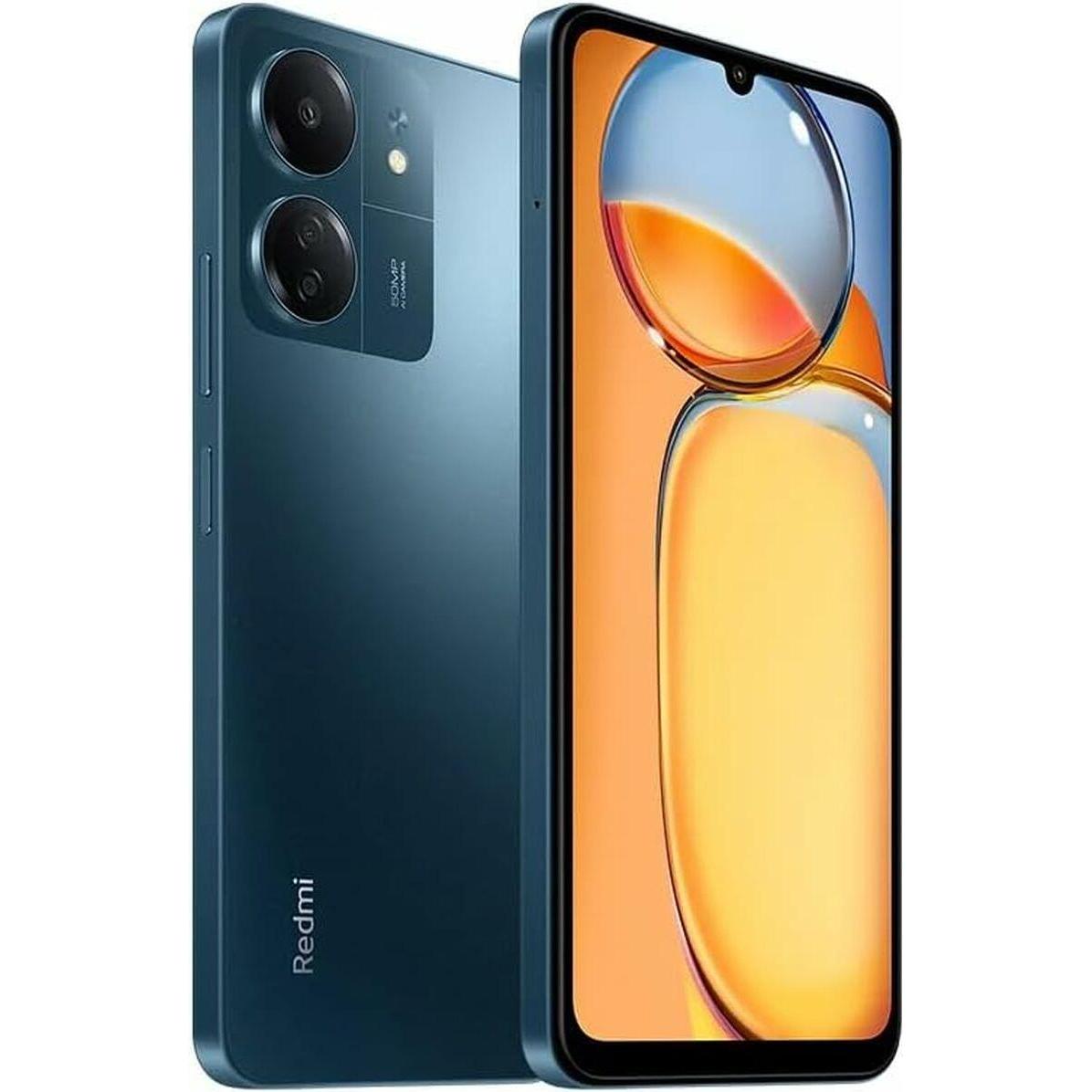 Xiaomi Redmi 13C (128 GB, Blue, 6.74", Dual SIM, 4G), Smartphone, Blau