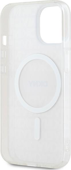 Actual product image DKNY DKHMP15MHRHSEP iPhone 15 Plus / 14 Plus 6.7" różowy/pink hardcase IML Mono & Stripe MagSafe (Apple iPhone 14 Plus, Apple iPhone 15 Plus)