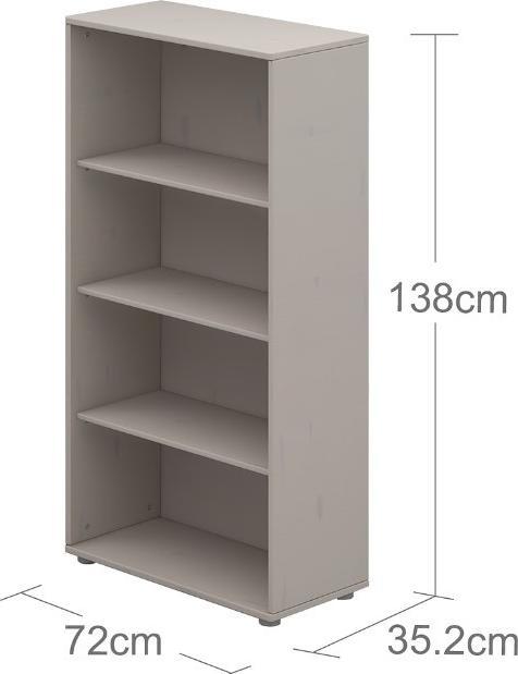 Image du produit Flexa Bibliothèque Classic avec 3 étagères lasurées