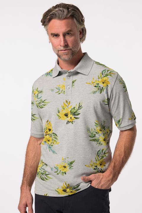 Produktbild Boston Park Poloshirt, Halbarm, Piqué, Alloverprint, bis 84/86 (54)
