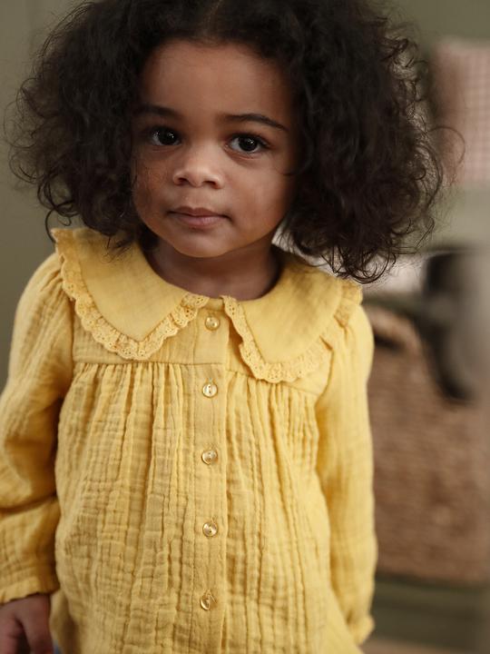 Immagine prodotto Vertbaudet Baby Bluse mit Bubikragen, Baumwollmusselin (62)
