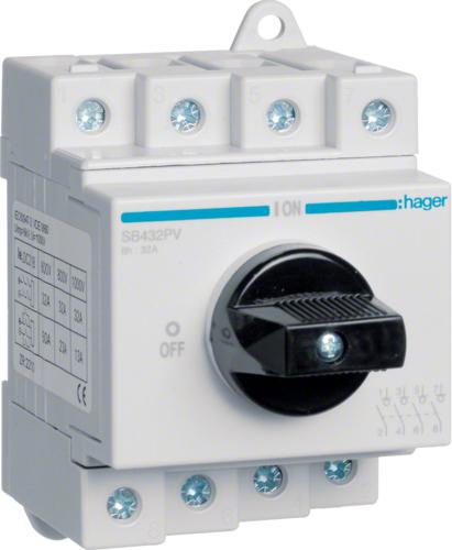 Hager DC-Lastenschalter SB432PV