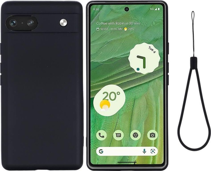 Immagine prodotto Cover-Discount Google Pixel 7a - Custodia in gomma siliconica nera (Google Pixel 7a)
