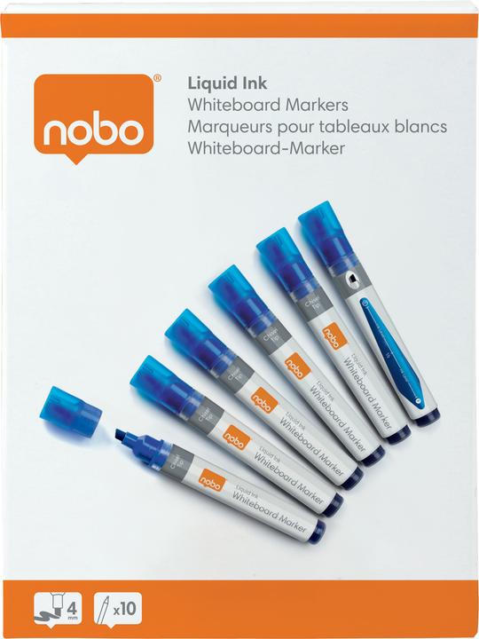 Produktbild Nobo N-Marker Viscom 4mm 1915383 blau 10 Stück (Blau, 4 mm, 10 x)