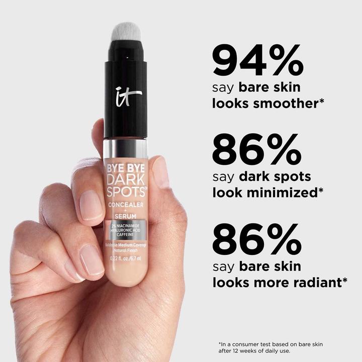 Actual product image It Cosmetics Bye Bye Dark Spots Concealer + Brightening Serum 0.22 fl oz 44 Tan Warm (44 Tan Warm)