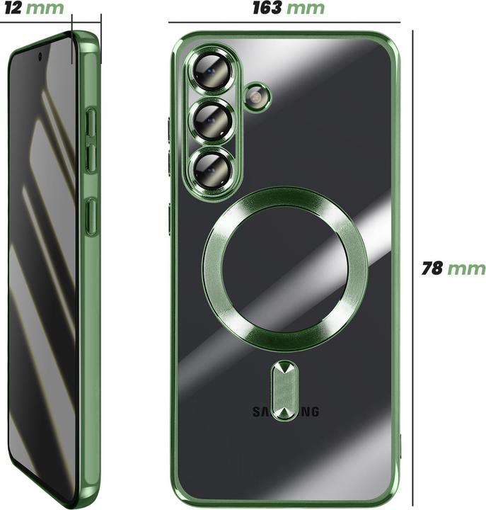 Produktbild Avizar MagSafe Hülle Galaxy S25 FE weich chrom (Samsung Galaxy S25 FE)