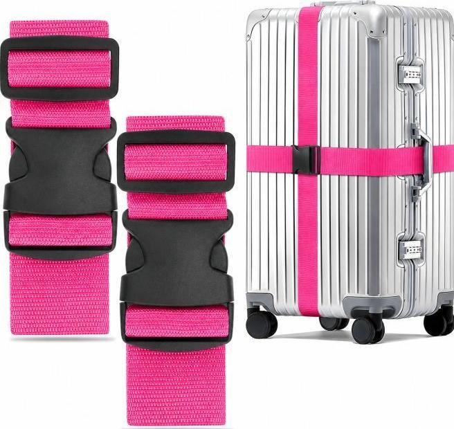 Bon Voyage Travel Secure Series Koffergurt 2er-Set verstellbar (Kofferriemen)