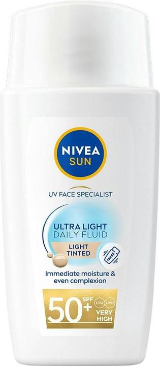 Immagine prodotto NIVEA Daily Fluid Light Tinted SPF 50+ (SPF 50+, 40 ml)
