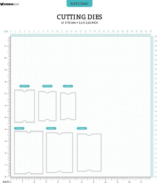 Image du produit art by marlene Cutting Dies "Ticket Shape" Essentials
