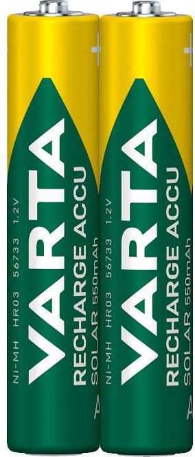 Image du produit Varta Recharger Accu Solar (2 pcs, AAA, 550 mAh)