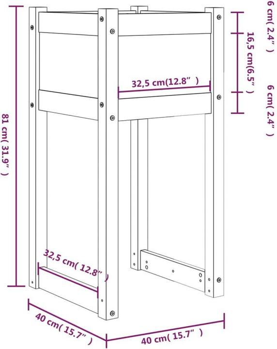Produktbild vidaXL Pflanzgefäss