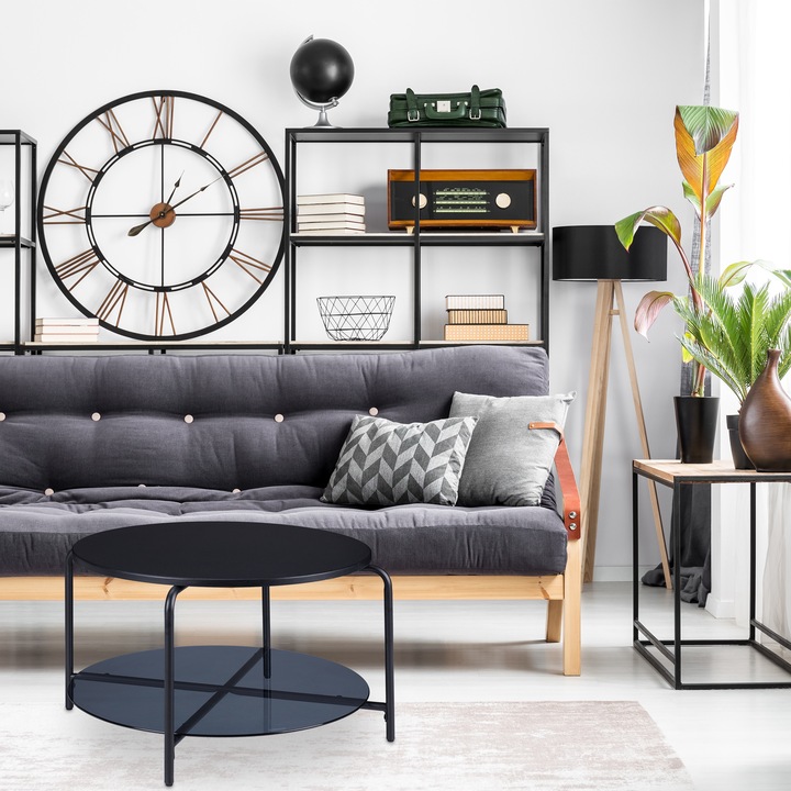 Immagine prodotto Relaxdays Tavolino da salotto scandinavo (80 x 80 x 45 cm)
