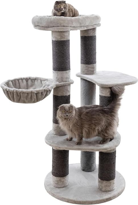 Produktbild Kerbl Kratzbaum Benji 70x70x146 cm (146 cm, Grau)