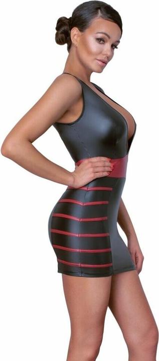 Productafbeelding Cottelli Collection Jurk zwart/rood L (L)