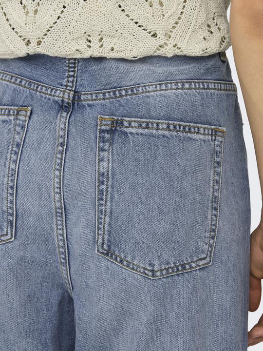 Produktbild Only Lockerer Sitz, verkürzt Hohe Taille Jeans Weit geschnitten jeans (W32/L32)