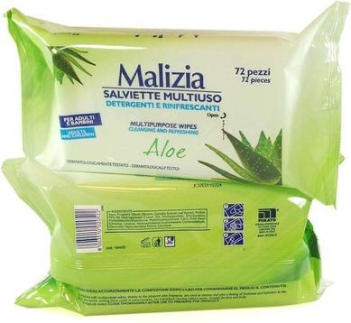 Actual product image Malizia All-Purpose Wet Wipes with Aloe 72 Count (72 pcs.)