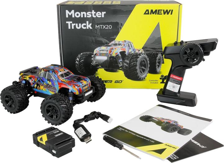 Produktbild Amewi Monster Truck Hyper Go MTX20 1:20 RTR, Fahrzeugtyp (RTR Ready-to-Run)