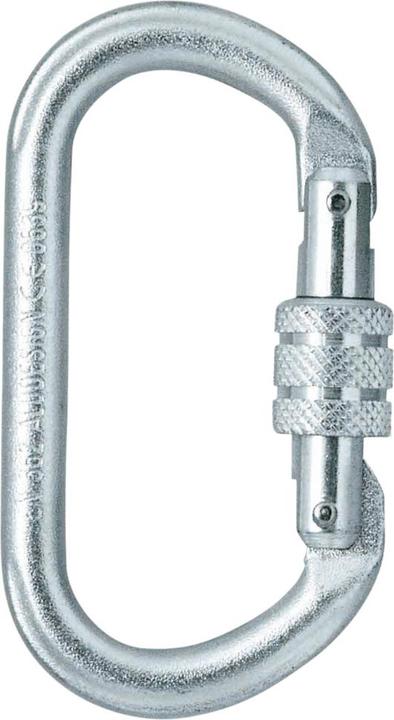 Immagine prodotto Fortis Moschettone, ovale, con chiusura a vite, acciaio, EN 362, 22 kN