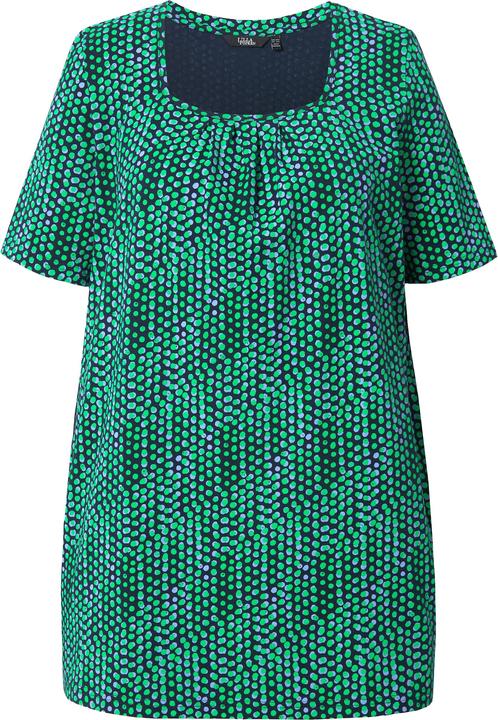 Immagine prodotto Ulla Popken Maglia dal taglio lungo e svasato con pallini, scollo rettangolare e mezze maniche (50, 52)