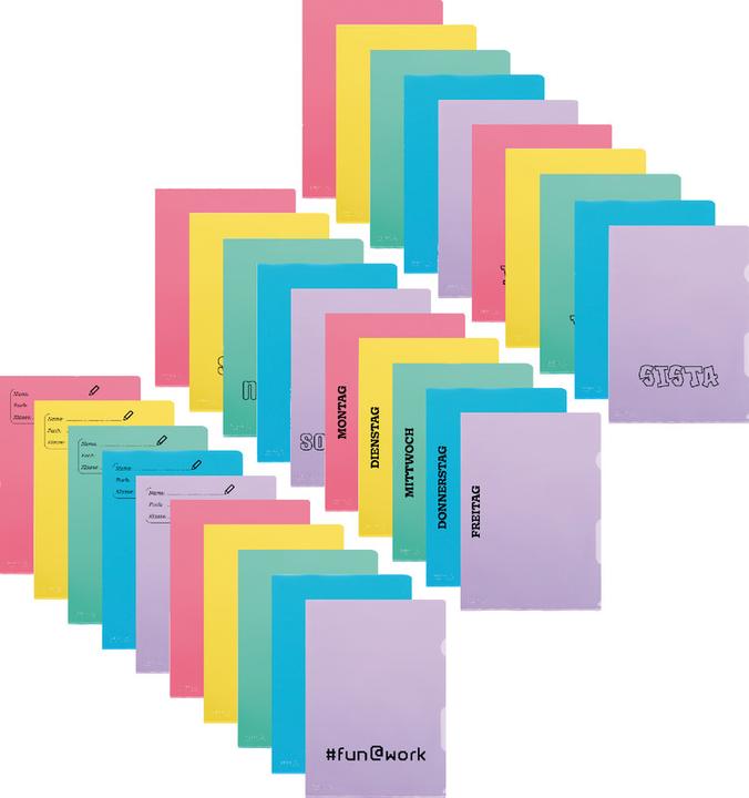 Actual product image Kolma A4 Fashion "Slang" assorted folders (A4, 10x)