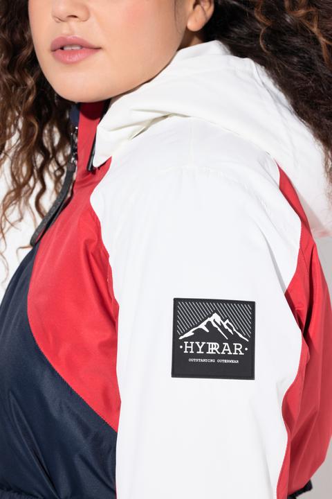 Immagine prodotto Ulla Popken Giacca Performance in tessuto impermeabile con fori per pollici e cerniera a cursore doppio (42, 44)