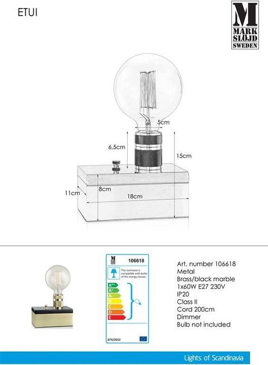 Image du produit Markslöjd Étui (E27)