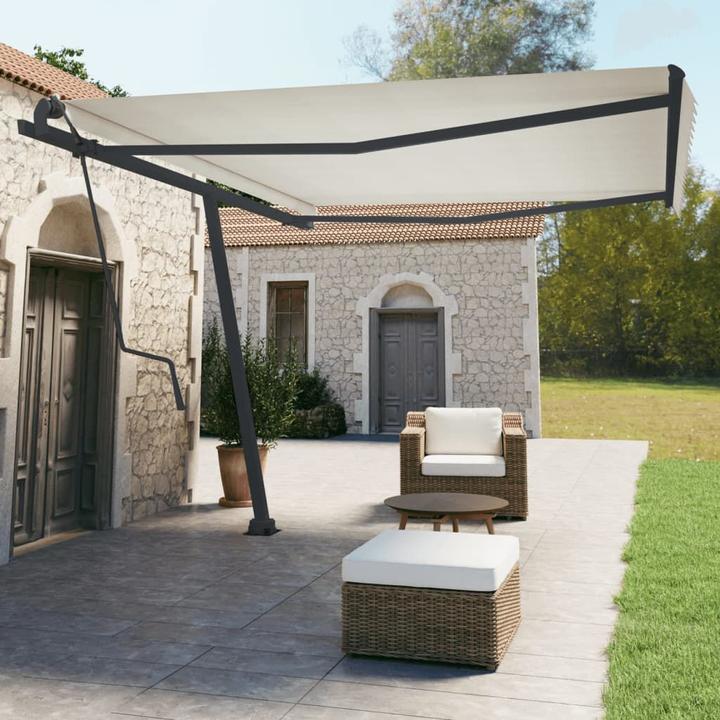 Immagine prodotto vidaXL Supporti per tende da sole antracite 450x245 cm in ferro, colore (4.50 m)