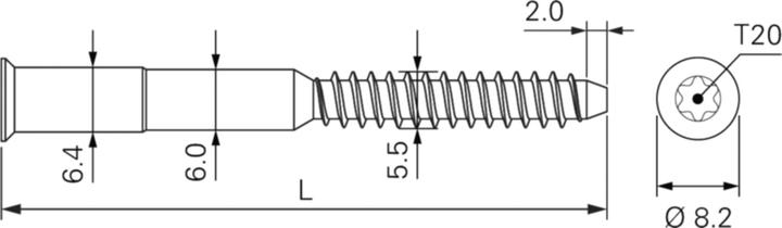 Image du produit Dusafix Vis d'assemblage d'angles (500 Vis par pièce)