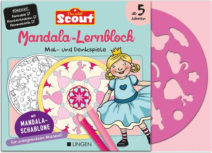 Produktbild Scout: Mandala-Lernblock: Mal- und Denkspiele