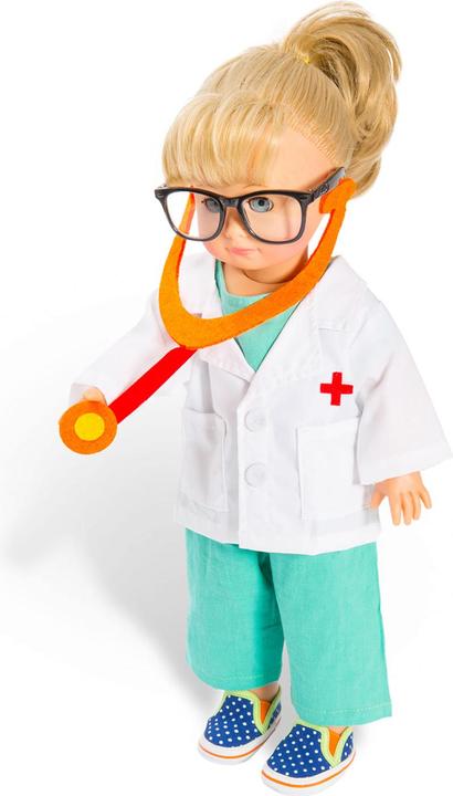 Image du produit Heless Tenue de médecin t.28-35 cm 4 pcs. pantalon, veste, haut et stéthoscope