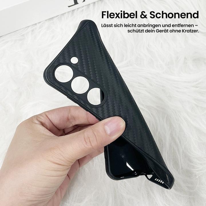 Produktbild RPD Samsung Galaxy S25 - Robustes TPU-Case mit Carbon-Optik, Schwarz (Samsung Galaxy S25)