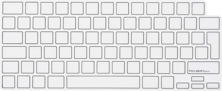 Produktbild Philbert Design KB Cover MacBook Pro/Air 13-14-16’’ 2021-2022 TRNSP/Black