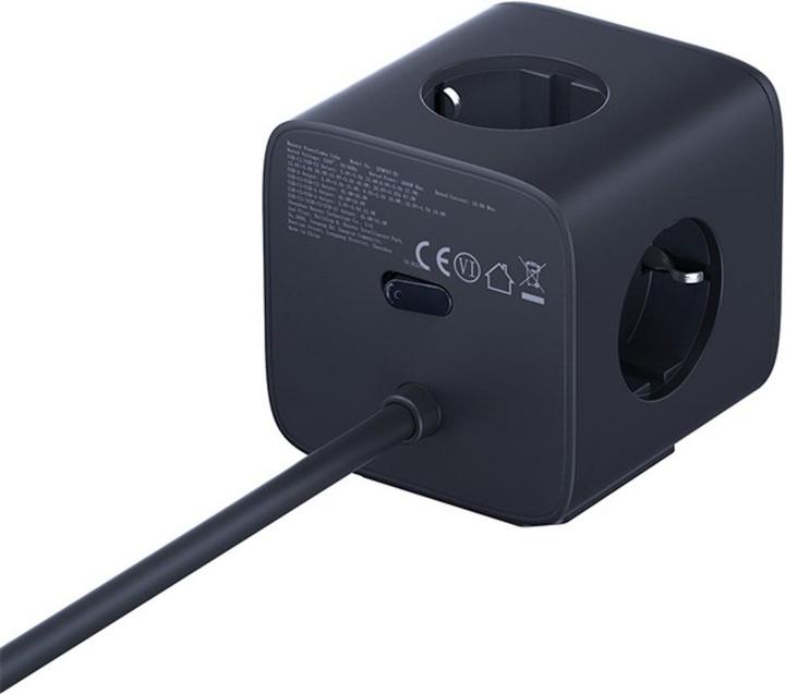 Produktbild Baseus EnerFill FA11 67W Steckdosenleiste, USB-A + USB-C Würfel + 3 x EU-Steckdose 1,5m - Schwarz (3 x, 1.50 m)