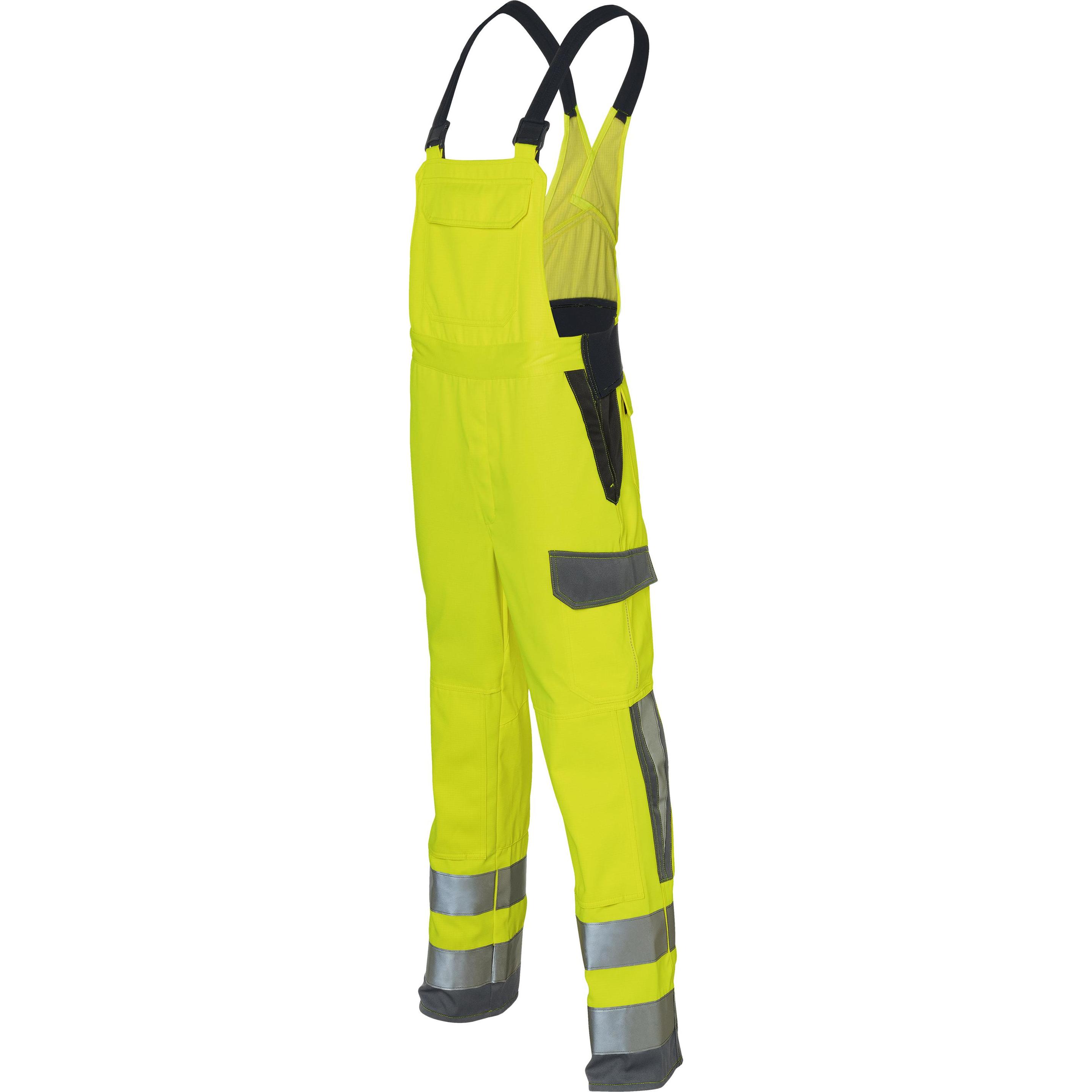 Kübler, Arbeitshose, Latzhose PROTECTIQ HIGH VIS ARC1 PSA 3 warngelb/anthrazit Form 3393 Grösse 58 (58)