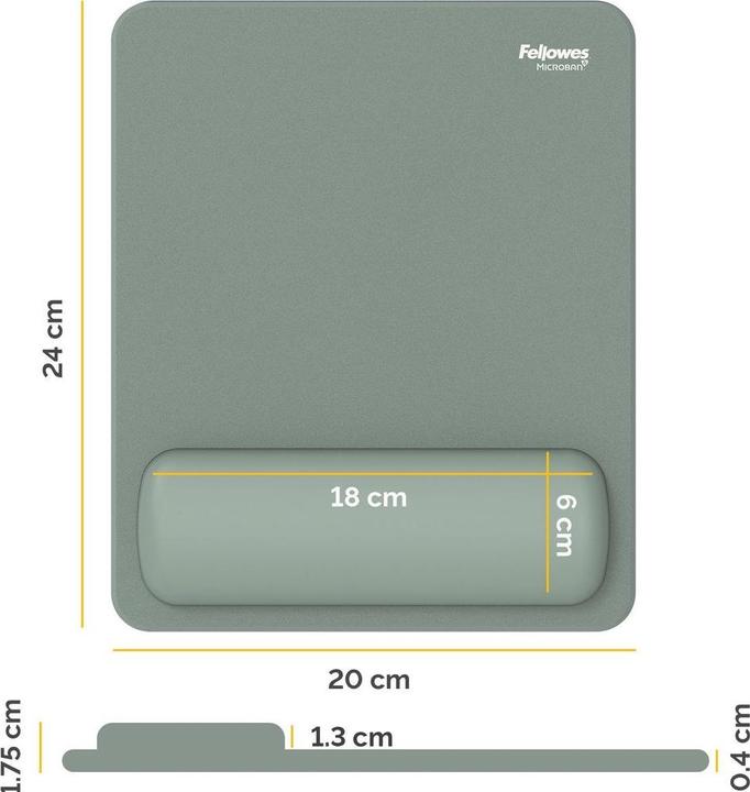 Produktbild Fellowes Breyta Mauspad salbei mit Handgelenkauflage