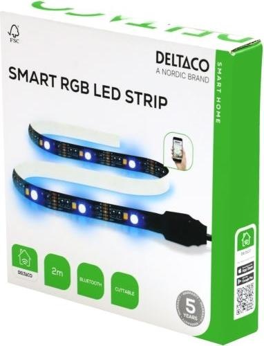 Produktbild Deltaco USB-powered LED loop (RGB, Mehrfarbig, Weiss, RGBW, 200 cm, Indoor, Outdoor)