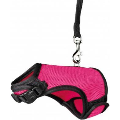 Trixie Softgeschirr Meerschweinchen (23, 24, 25, Nager), Halsband + Leine