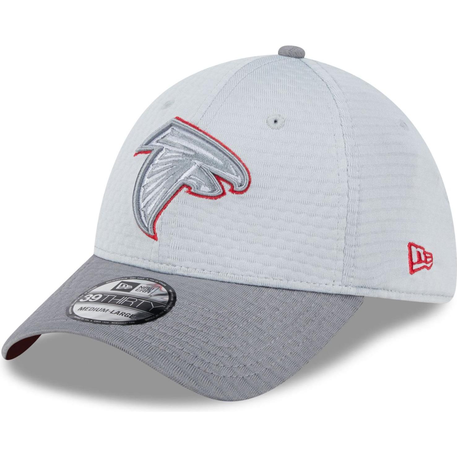 Thumbnail - New Era, Herren, Cap, 39Thirty Cap - NFL TRAINING 2024 Atlanta Falcons - S, Grau, (M)