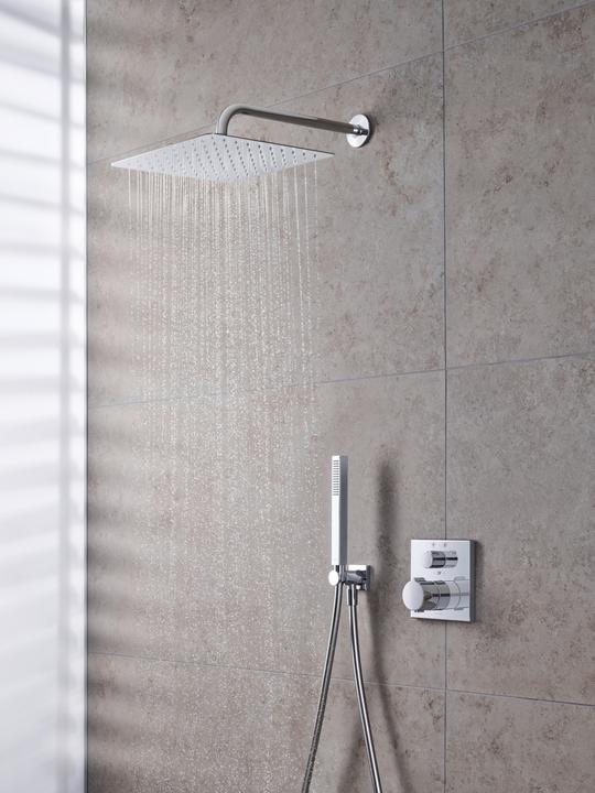 Productafbeelding Duravit Bardouche hoekig chroom (1 Typen balken, 21 l/min)