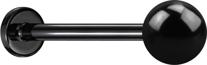 Produktbild Star Piercing Micro Threadless Labret schwarz mit Kugel (ohne Messing, Chirurgenstahl 316L)
