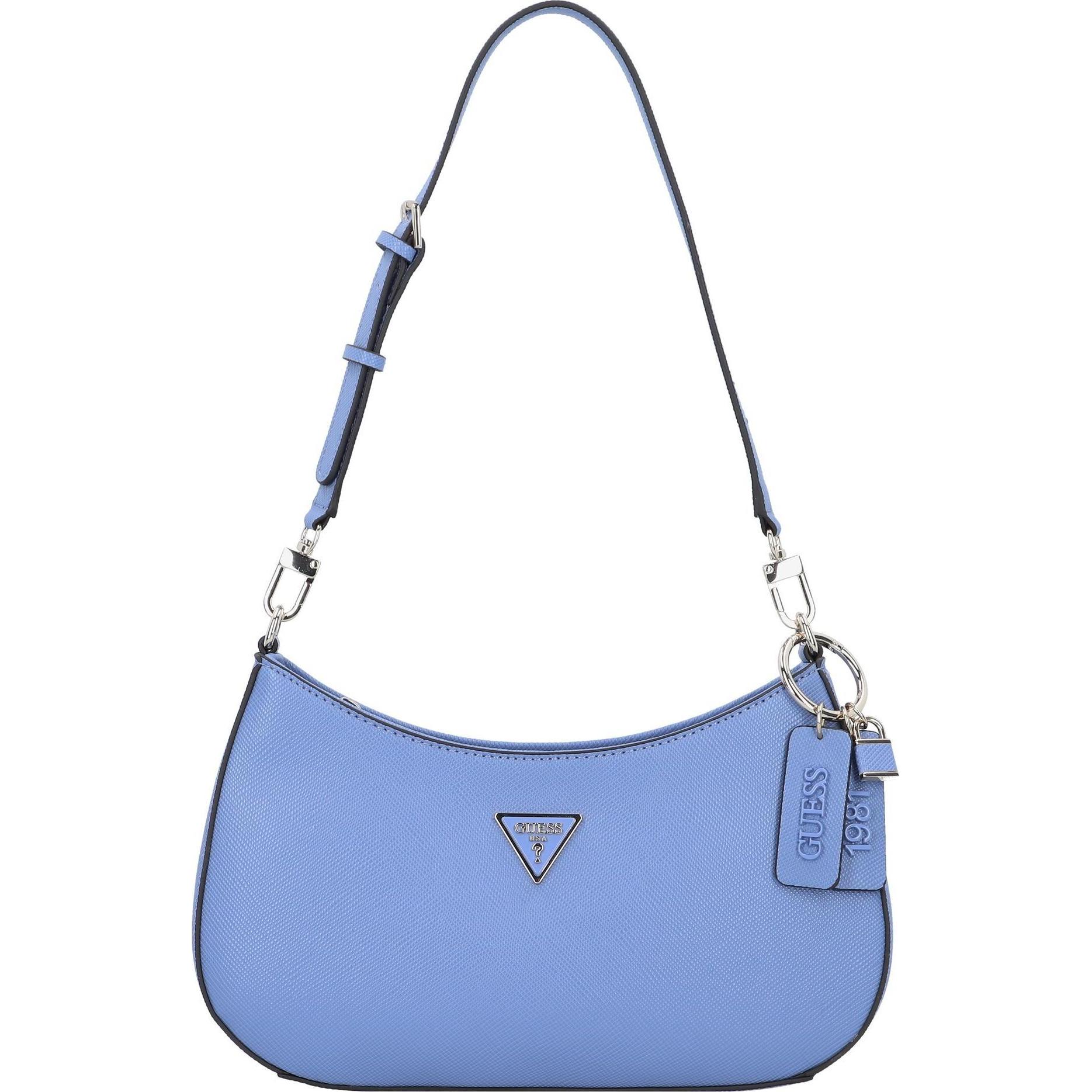 Guess, Handtasche, Noelle Schultertasche 29 cm, Blau