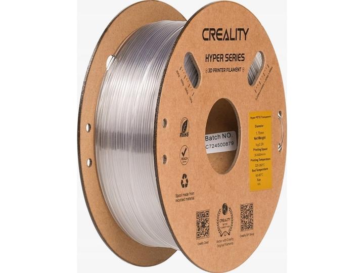 Actual product image Creality Hyper (PETG, 1.75 mm, 1000 g, Transparent)