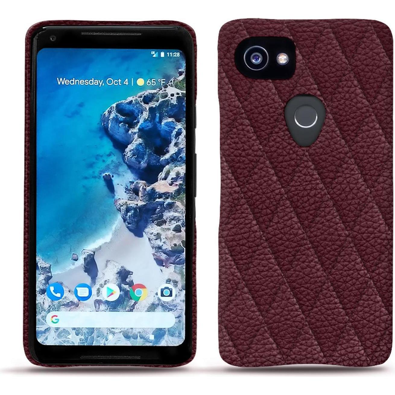 Noreve Lederschutzhülle (Google Pixel 2 XL), Smartphone Hülle, Violett